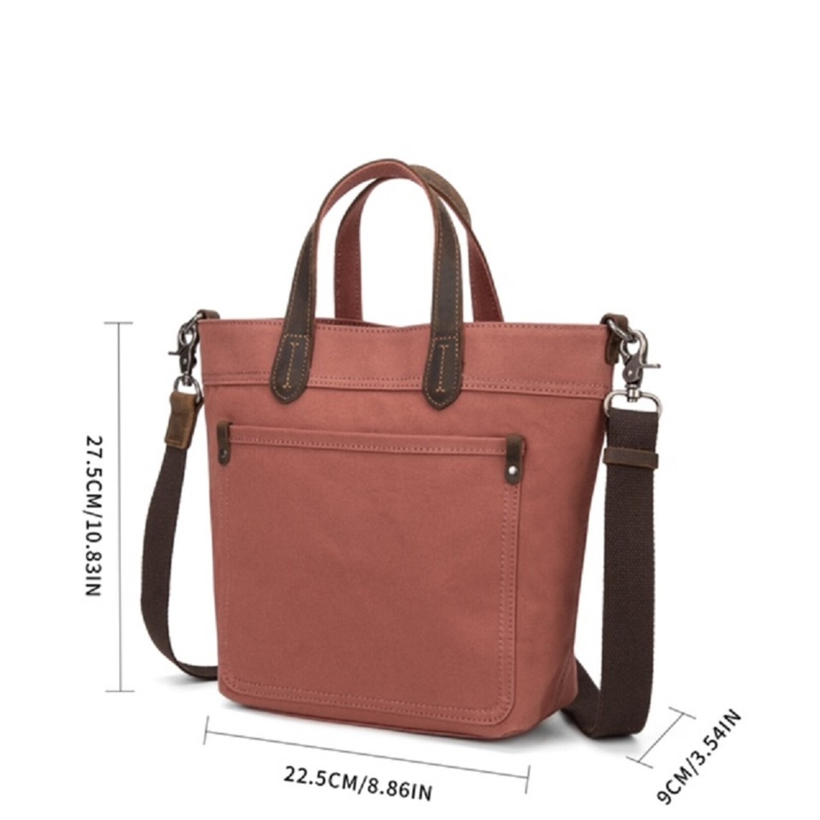 Small Waxed Canvas Tote - Green