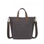 Small Waxed Canvas Tote - Grey