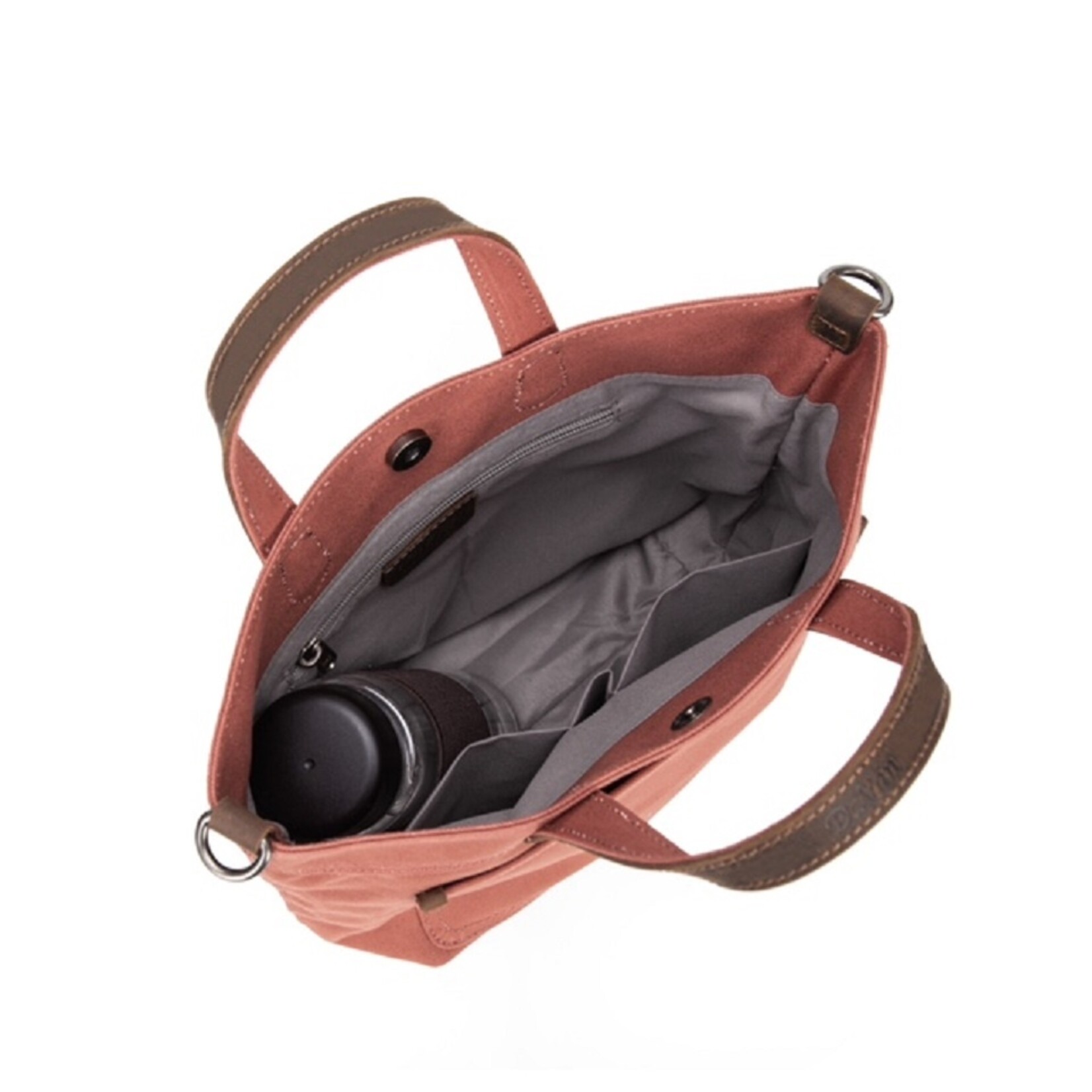 Small Waxed Canvas Tote - Grey