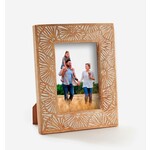 Carved Floral 5x7 Wood Picture Frame