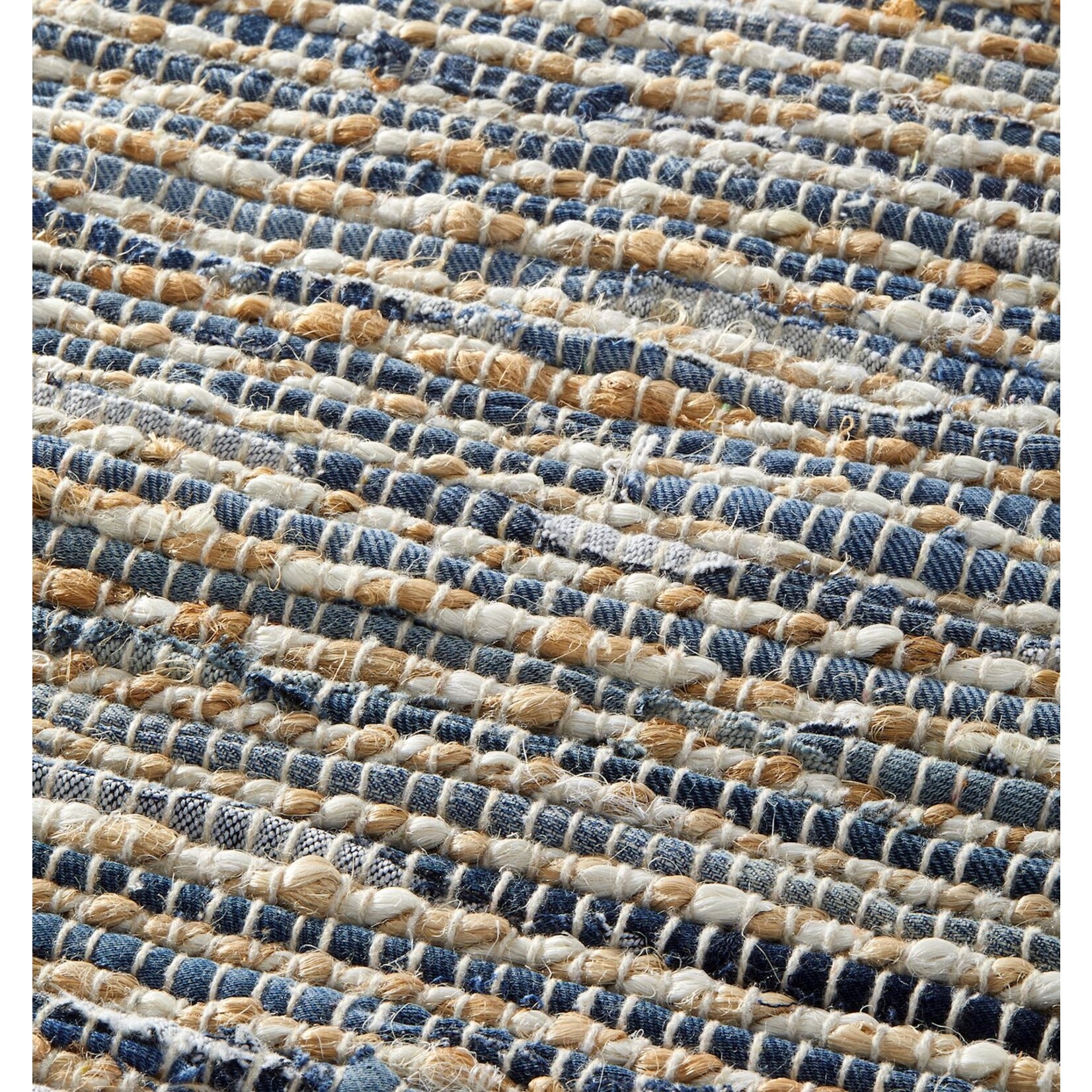Recycled Denim & Jute Rug