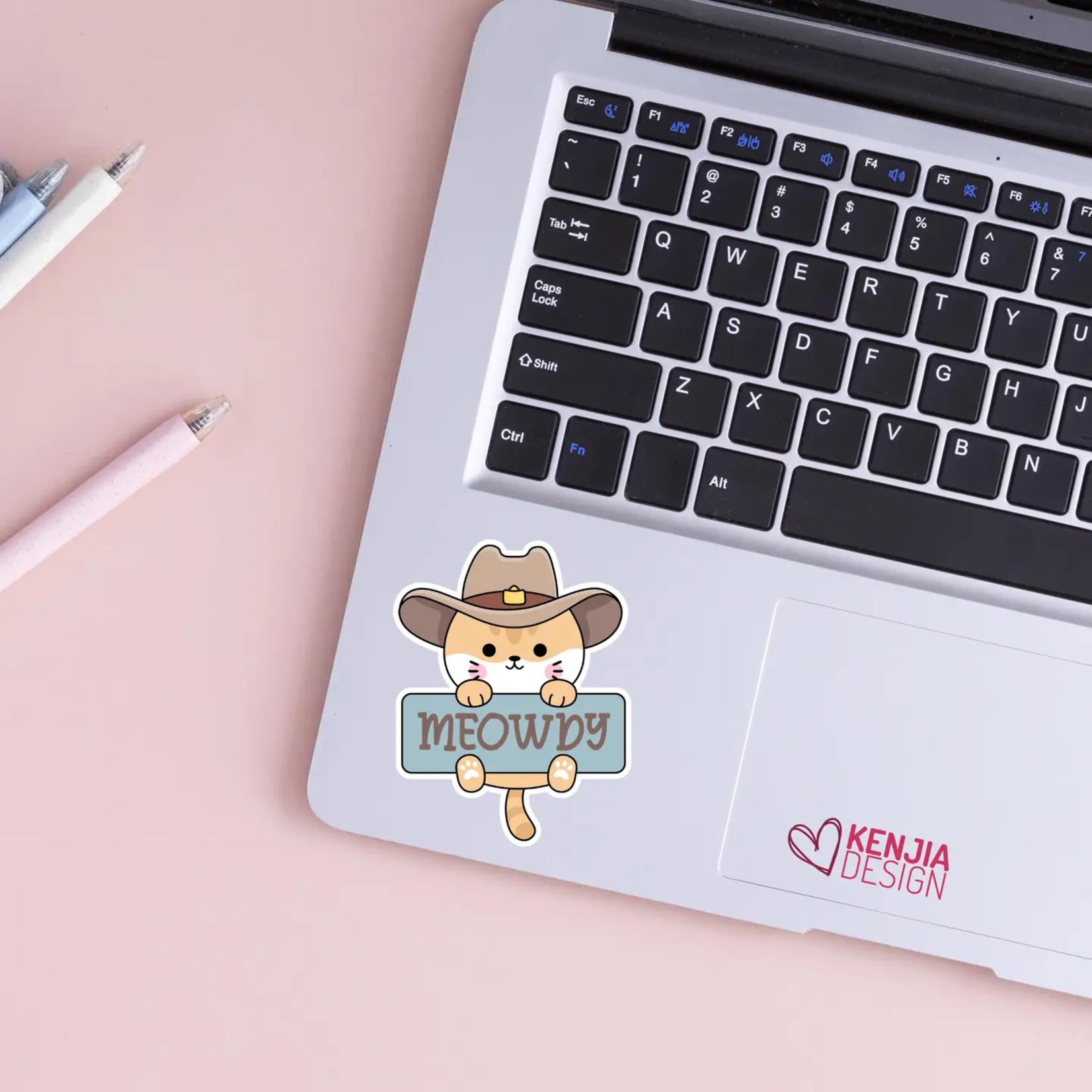 Meowdy Western Cowboy Cat Sticker
