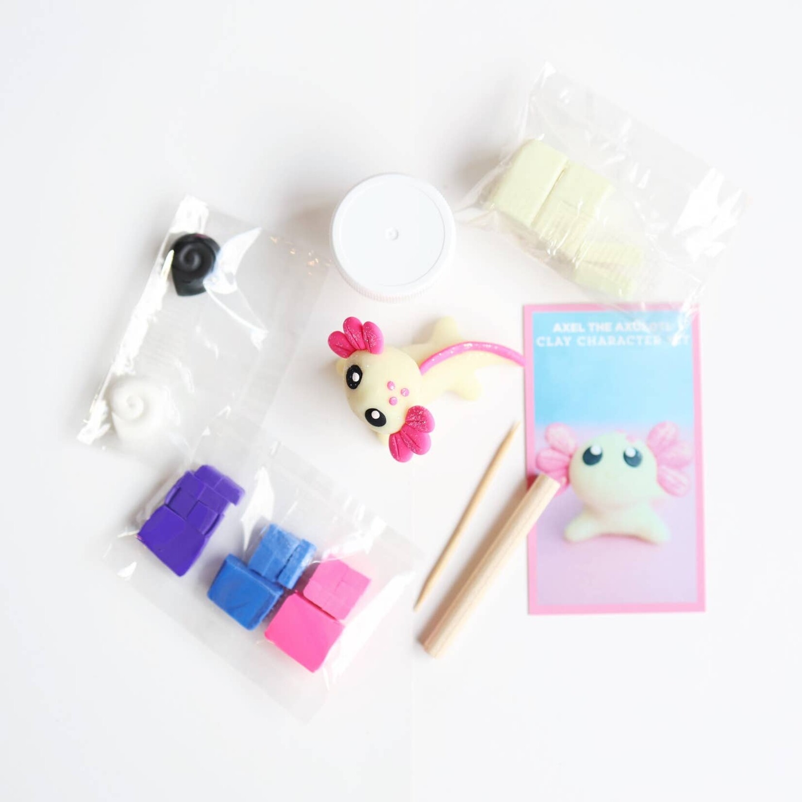 Axolotl DIY Polymer Clay Kit