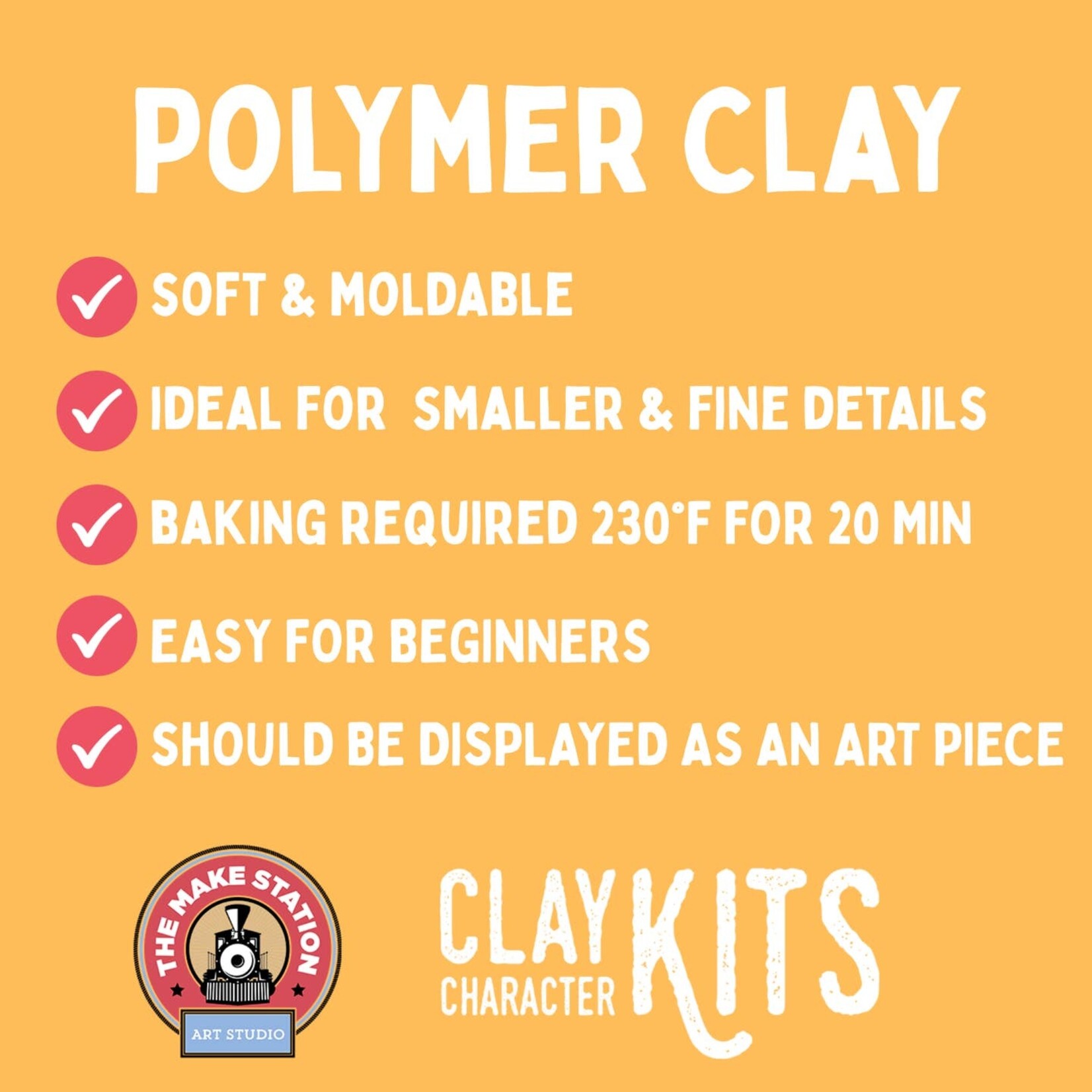 Axolotl DIY Polymer Clay Kit