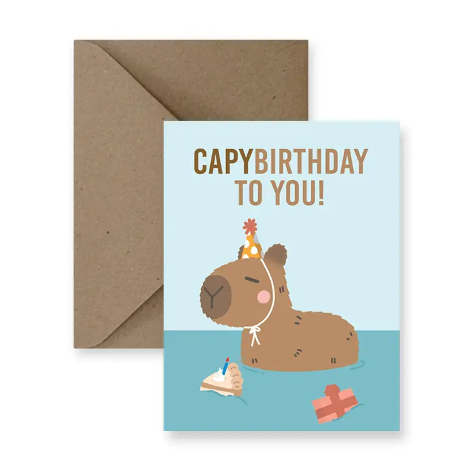 Capybara Birthday Card