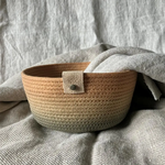 Hand-Dyed Ombre Rope Bowl - Fall Tones