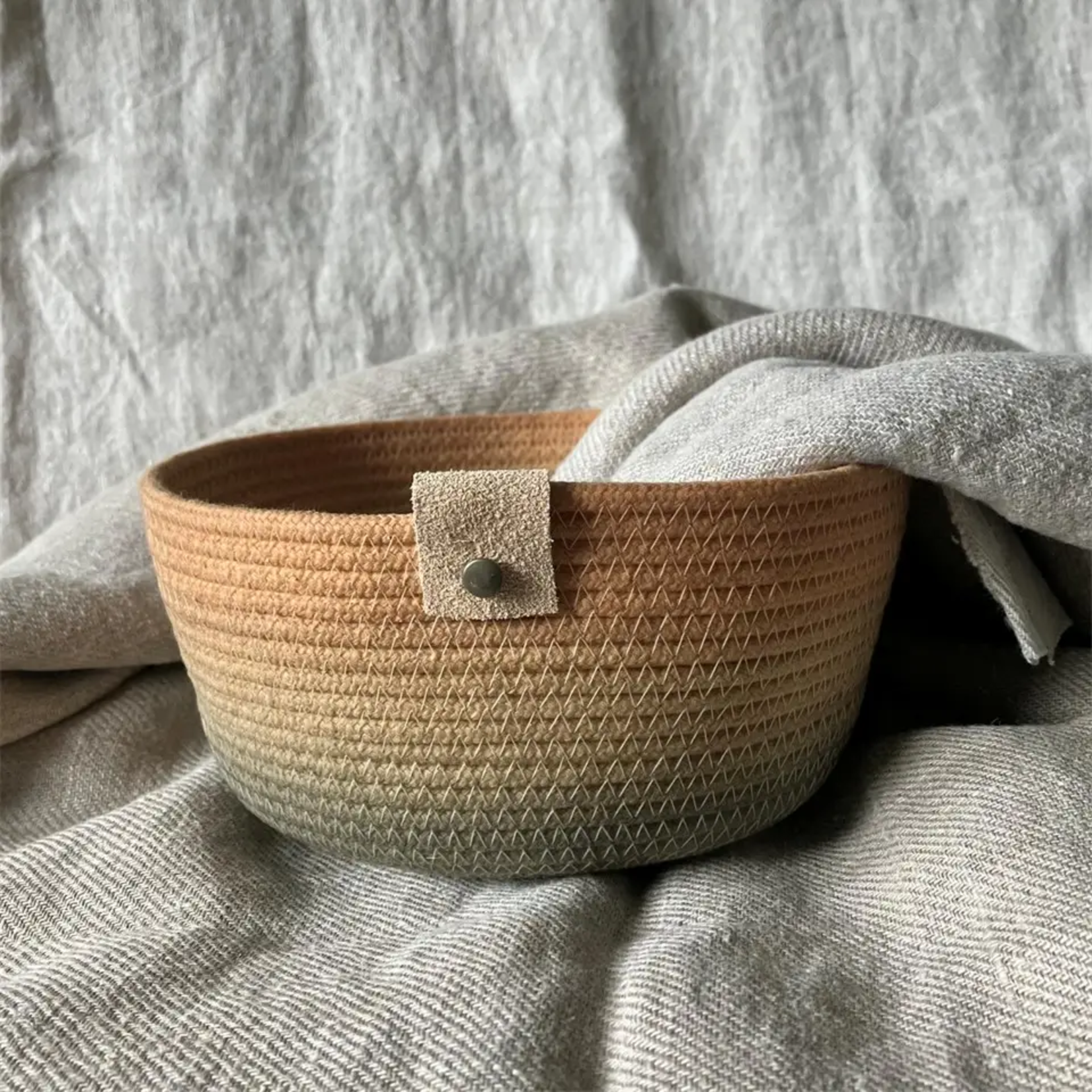 Hand-Dyed Ombre Rope Bowl - Fall Tones