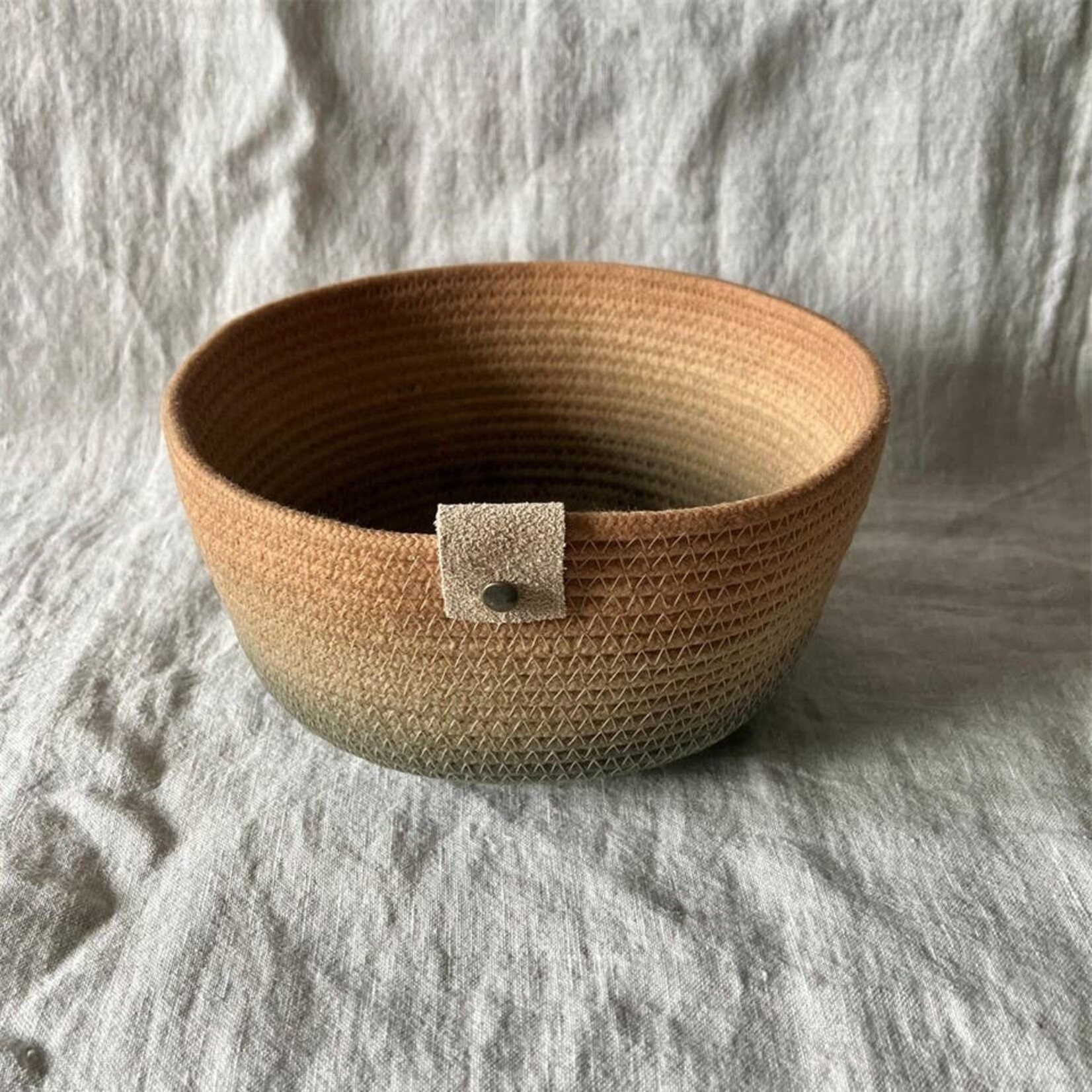 Hand-Dyed Ombre Rope Bowl - Fall Tones