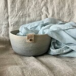 Hand-Dyed Ombre Rope Bowl - Blue Tones