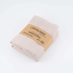 Organic Cotton Muslin Washcloth - Biscotti