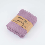 Organic Cotton Muslin Washcloth - Lilac