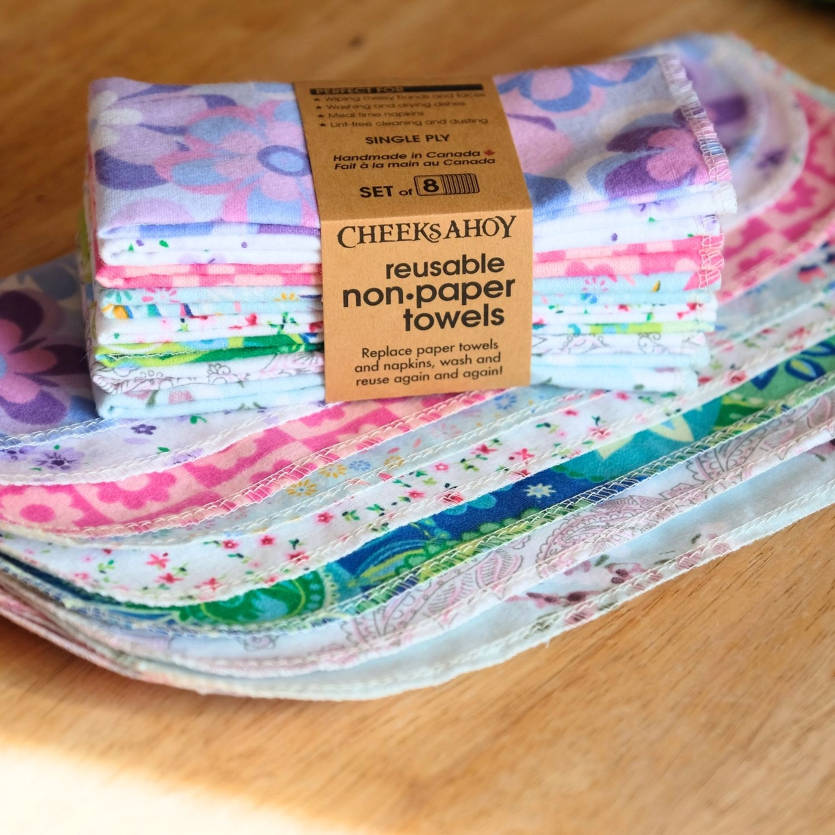 Non-Paper Towels Spring Florals 8-pack
