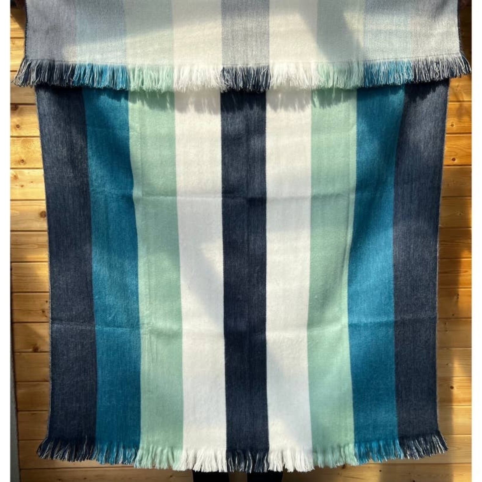 Pistachio Wool Throw Blanket