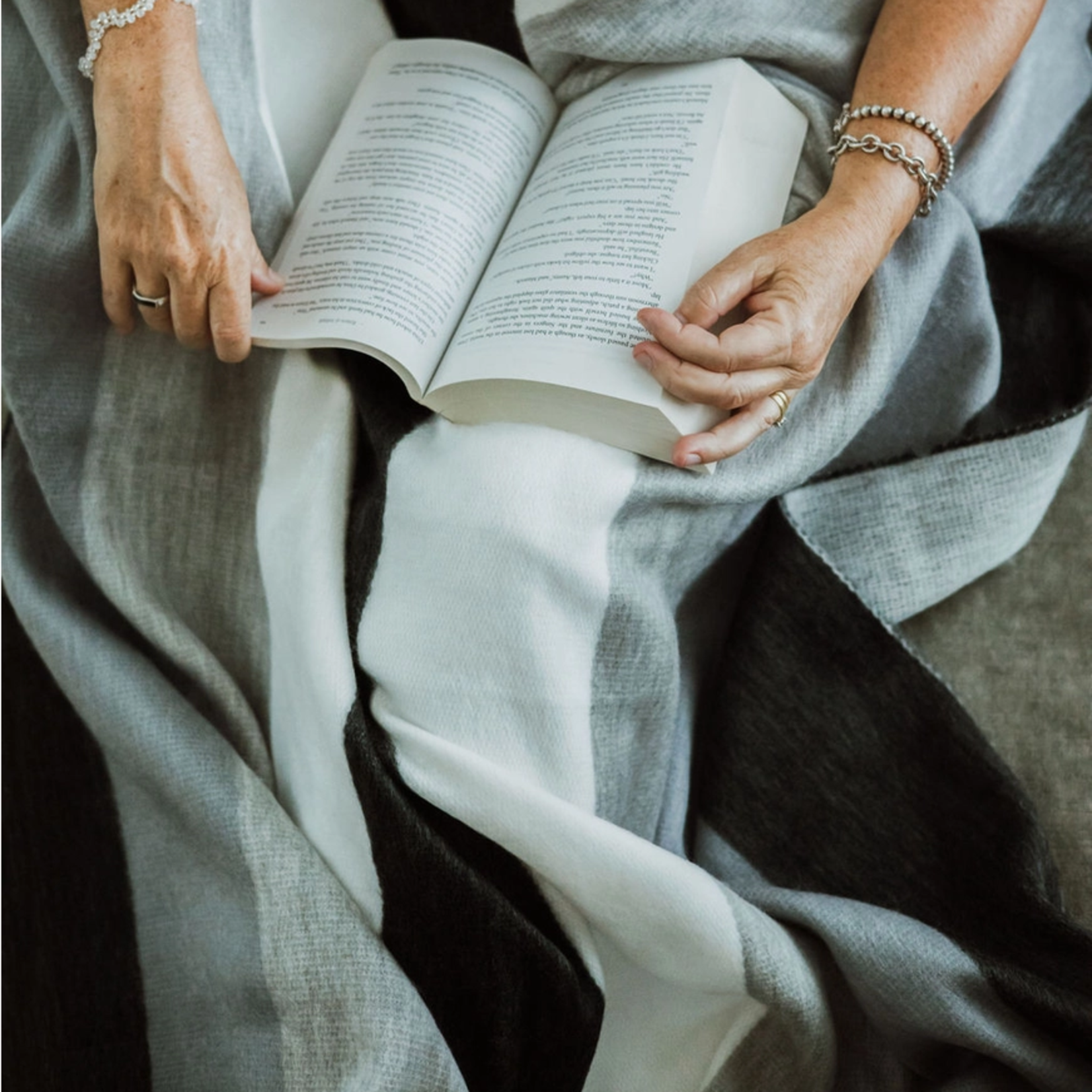 Grey Goose Wool Throw Blanket