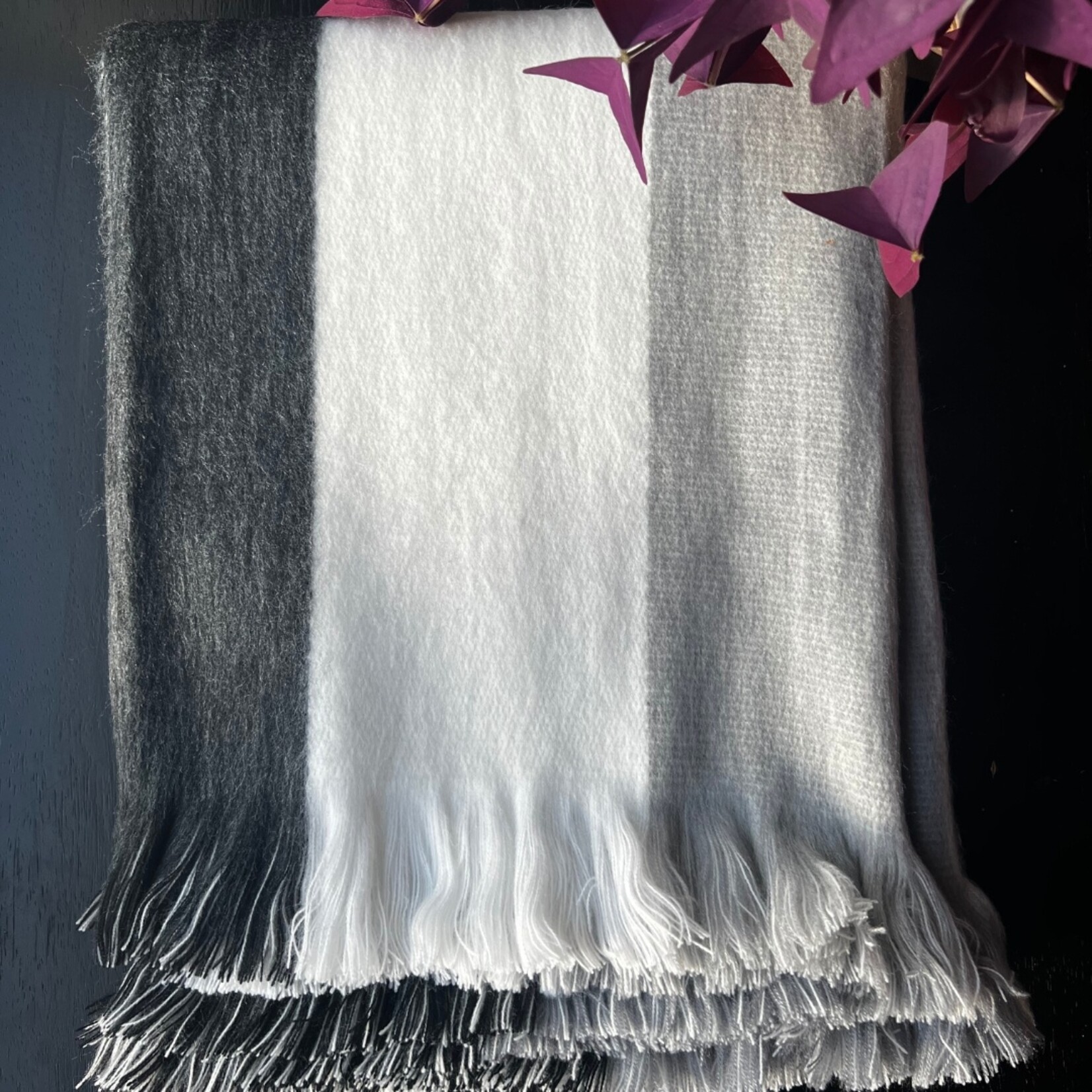 Grey Goose Wool Throw Blanket