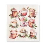 Hot Chocolate Swedish Dishcloth