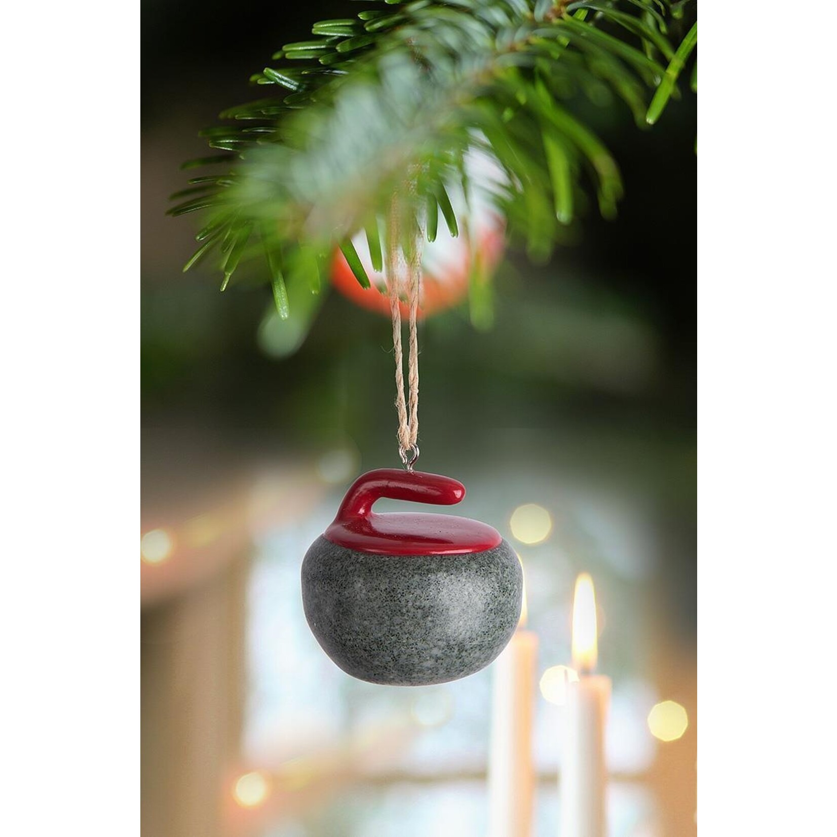 Curling Rock Ornament