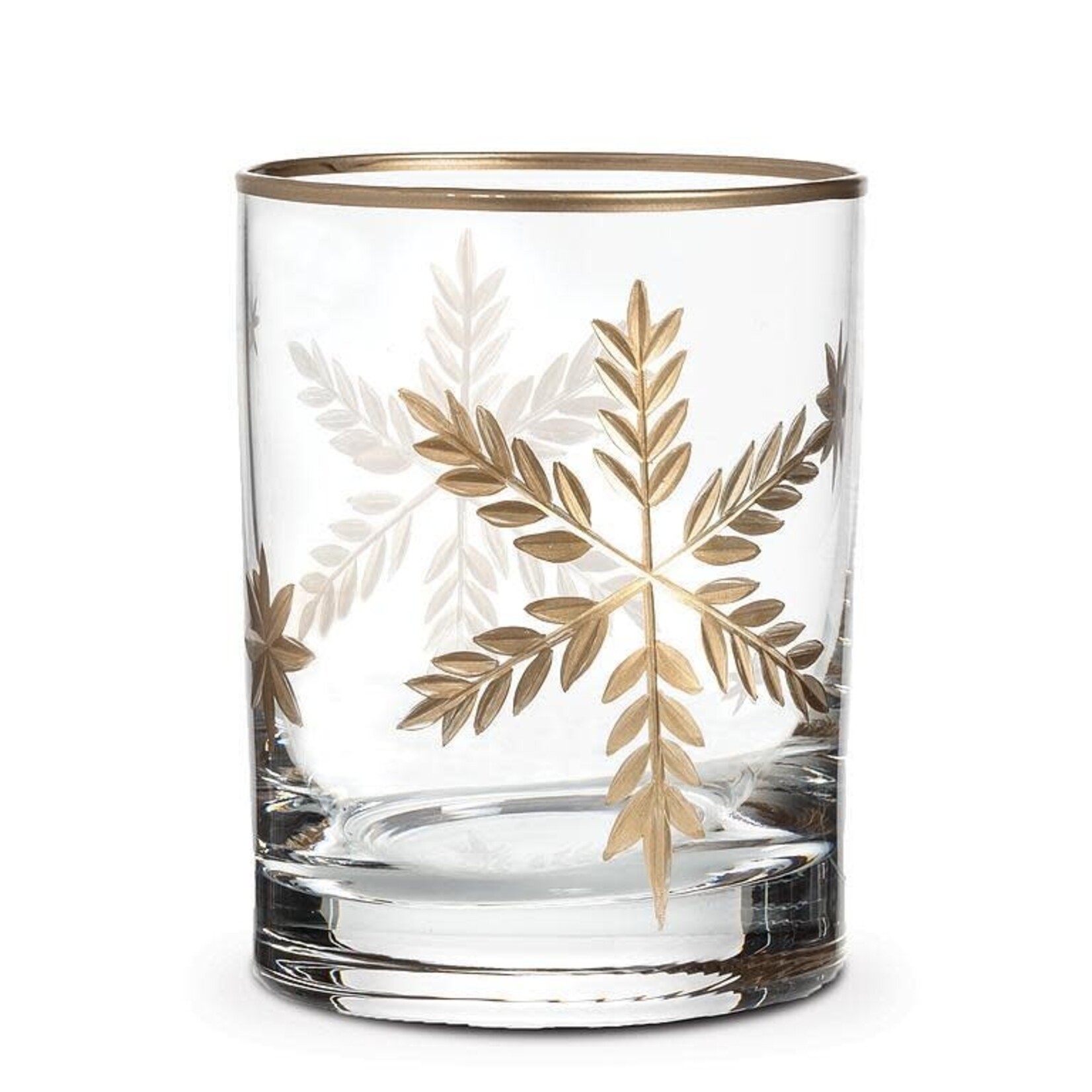 Gold Snowflake Tumbler