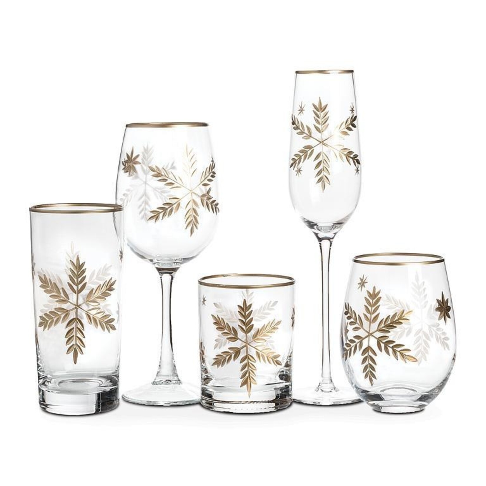 Gold Snowflake Tumbler