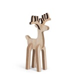 Natural Wooden Reindeer - 8.5"H