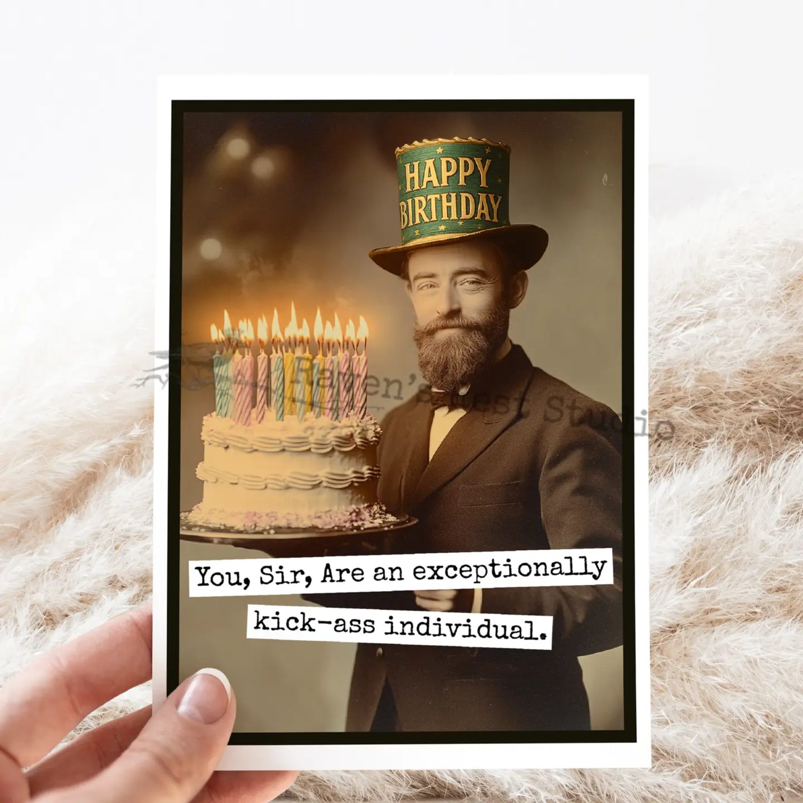 You Sir Are Exceptionally Kick Ass Birthday Card