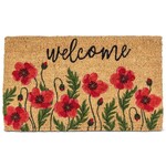 Red Poppies Welcome Doormat