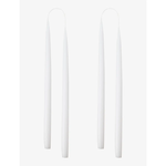 White Taper Candles - Set of 2