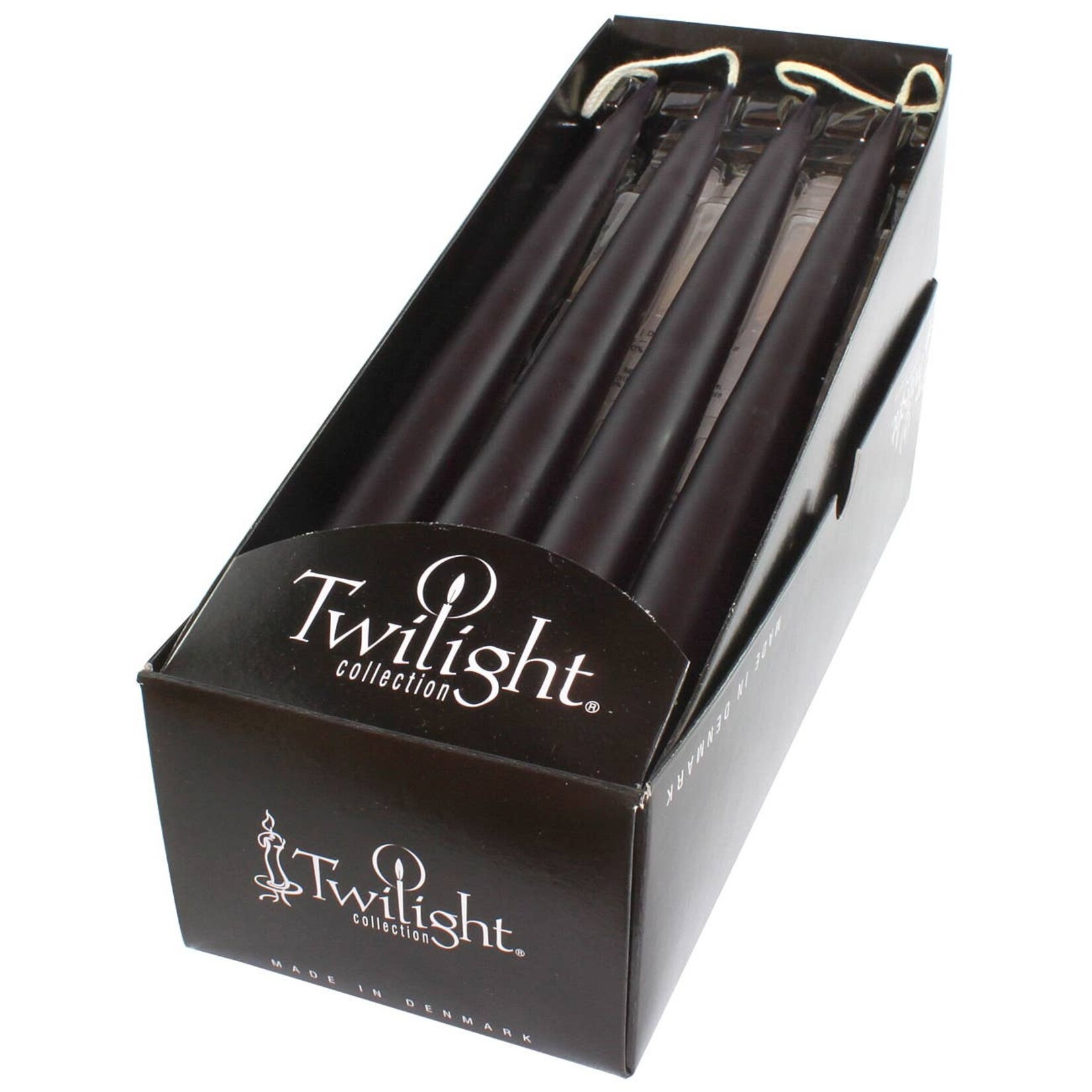 Black Taper Candles - Set of 2