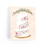 Congratulations Wedding Cake Card