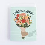 Thanks A Bunch Floral Bouquet Card