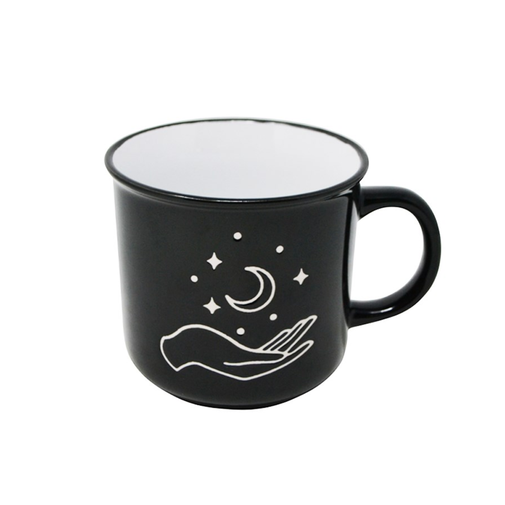 Black Celestial Moon Mug