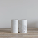 White Marble Salt & Pepper Shakers