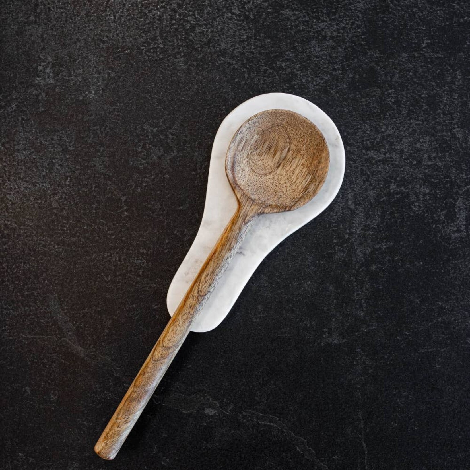 Hand Cut Marble Spoon Rest