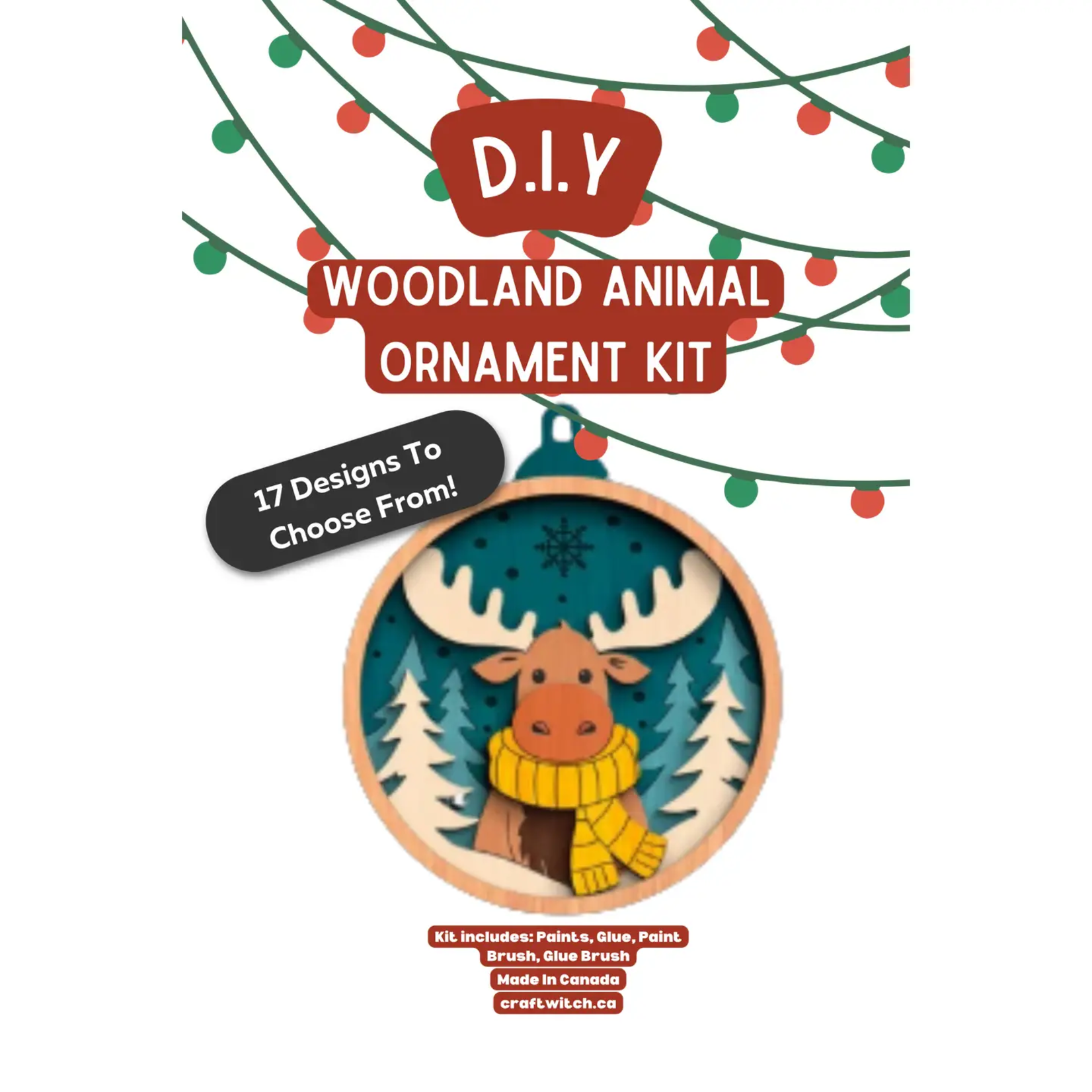 Moose Paint Kit Ornament