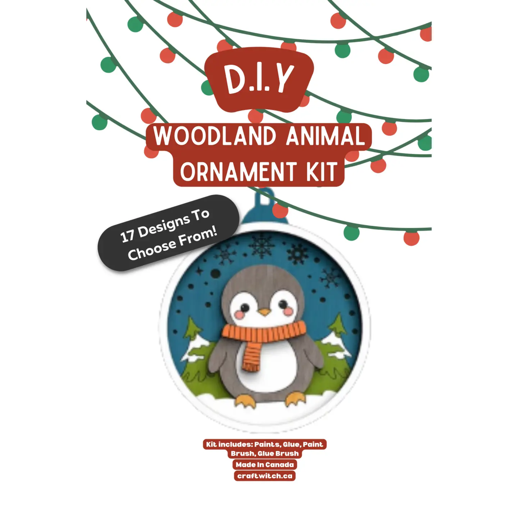 Penguin Paint Kit Ornament