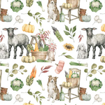 Harvest Farm Animals Baby Blanket