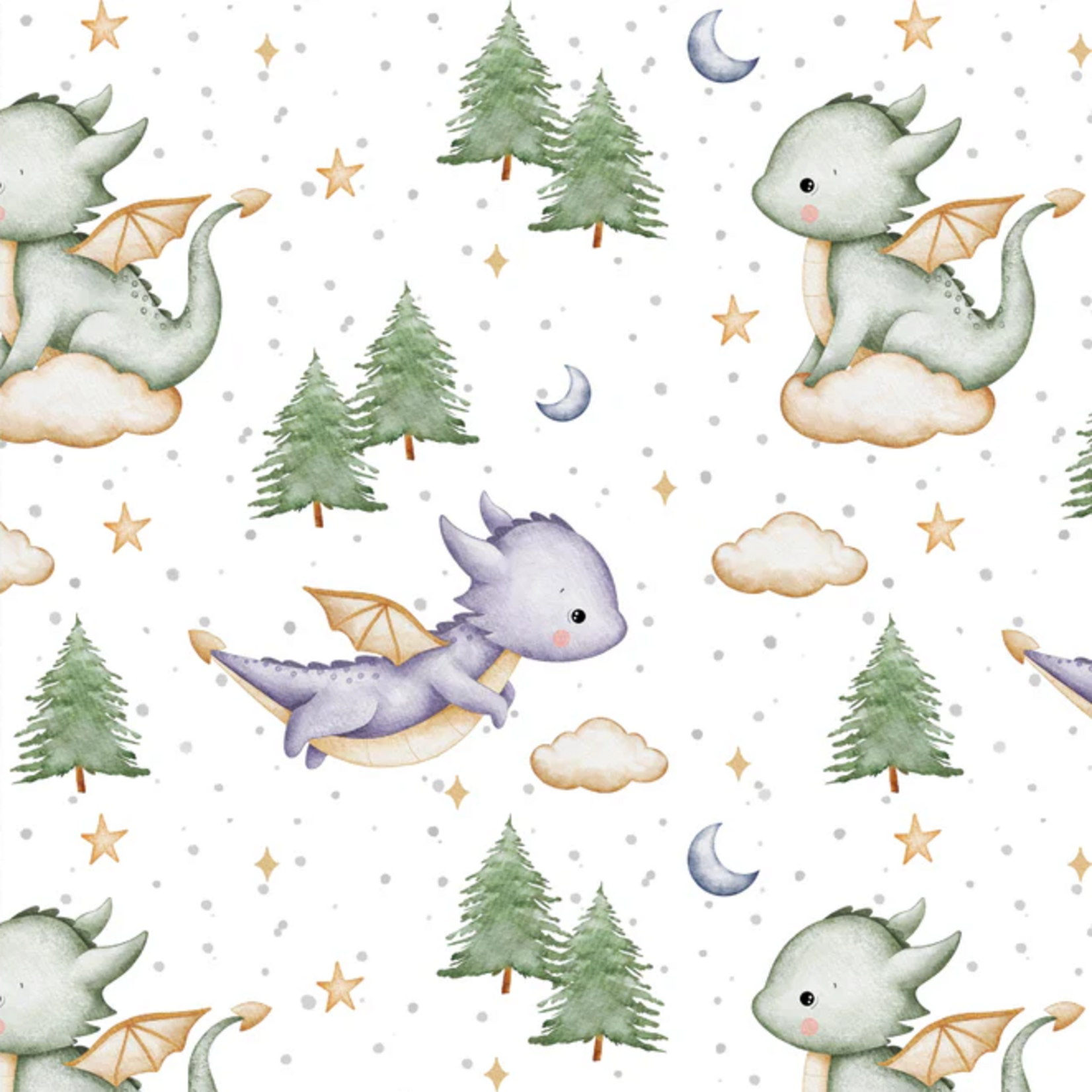 Dragon Clouds Baby Blanket