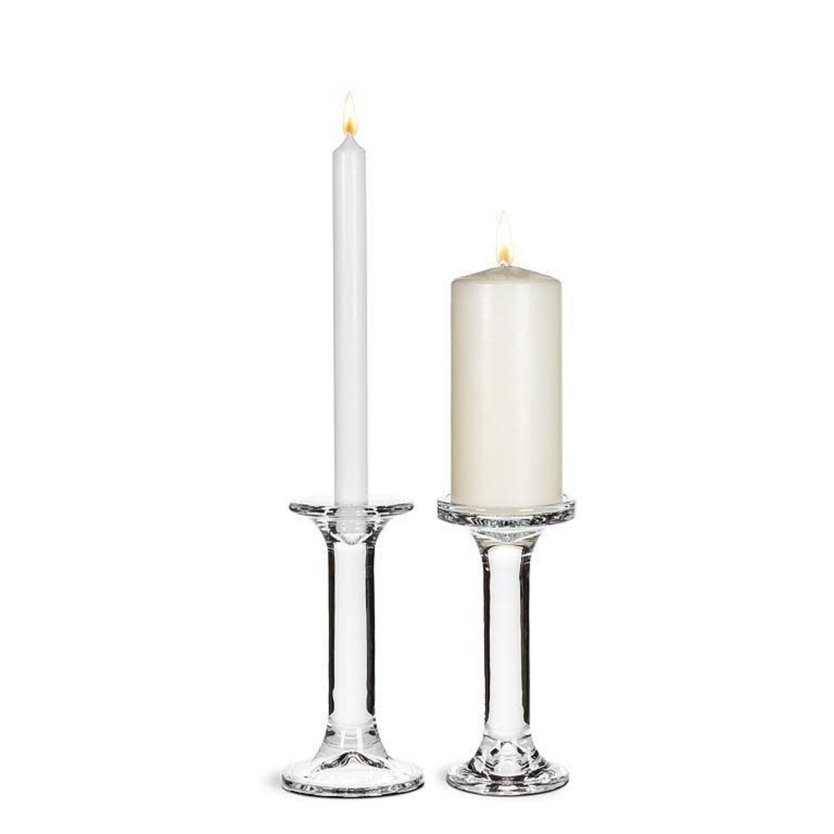 Modern Glass Candle Holder - Medium