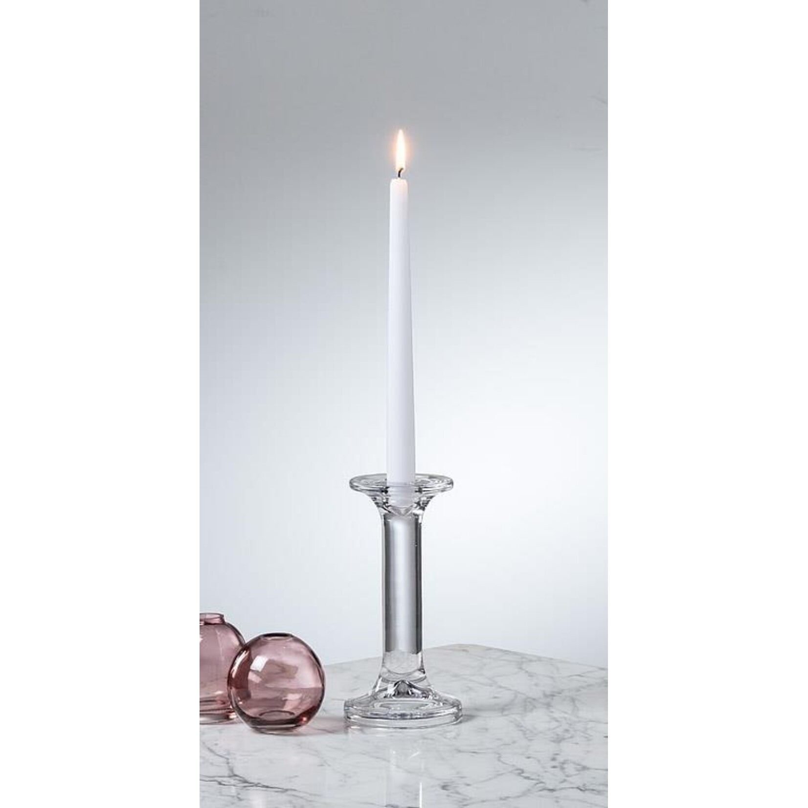 Modern Glass Candle Holder - Medium