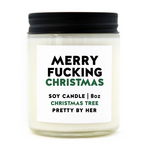 Soy Candle - Merry Fucking Christmas