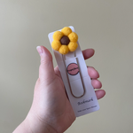 Pompom Flower Bookmark - Sunflower
