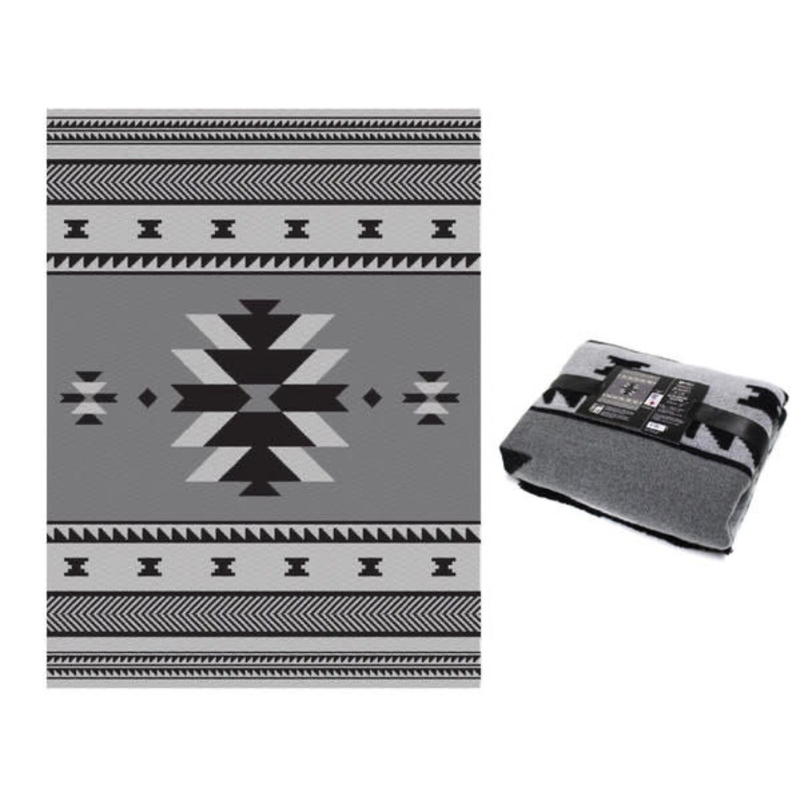 Woven Blanket - Visions of Our Ancestors by Leila Stogan