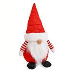 Plush Red & White Gnome Santa Decor