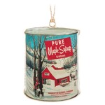Retro Metal Maple Sugar Shack Ornament