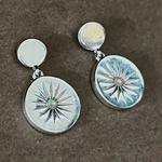 Sterling Silver & Opal Sunna  Earrings
