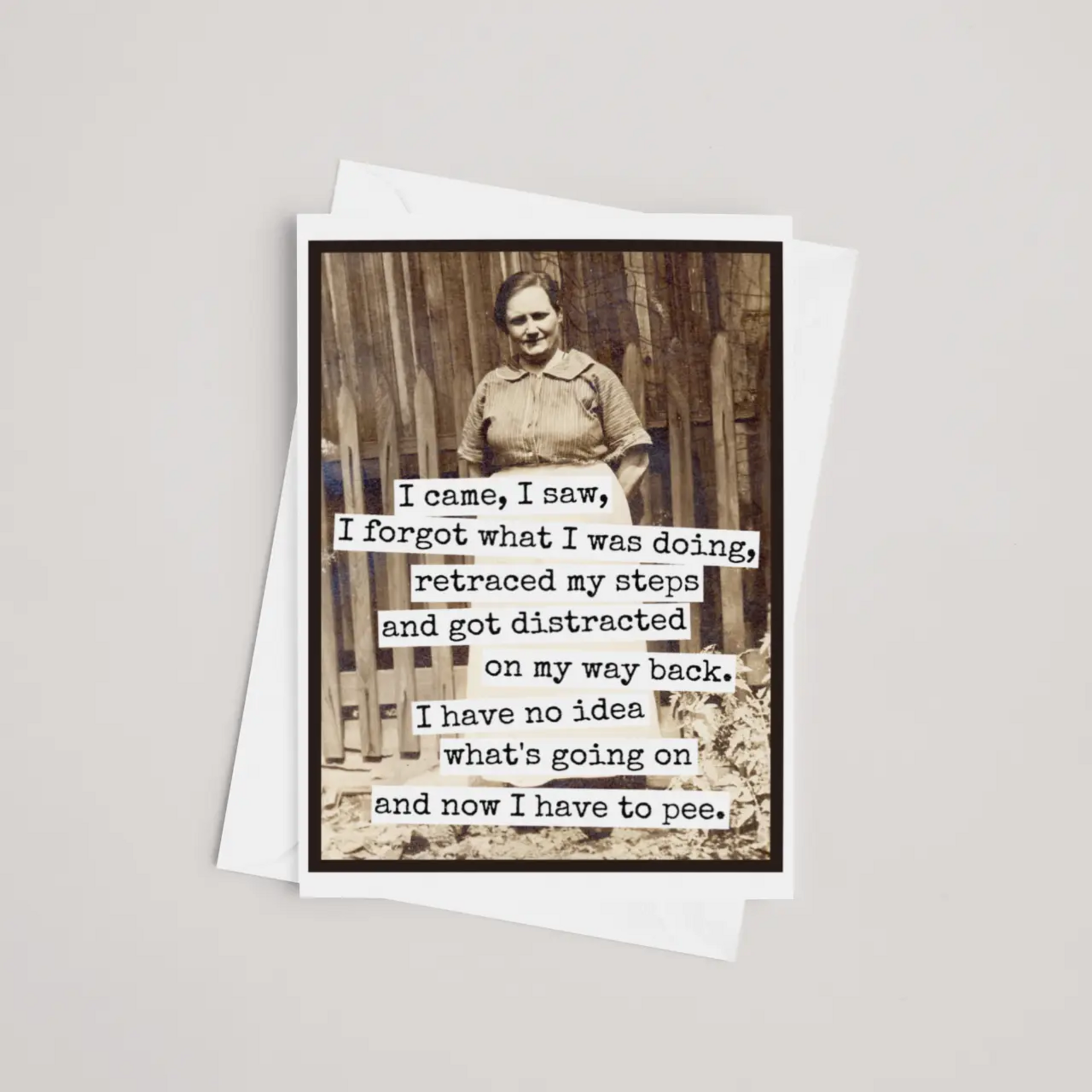 I Came, I Saw, I Forgot Was I Was Doing Card