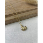 Gold Ginkgo Leaf Necklace