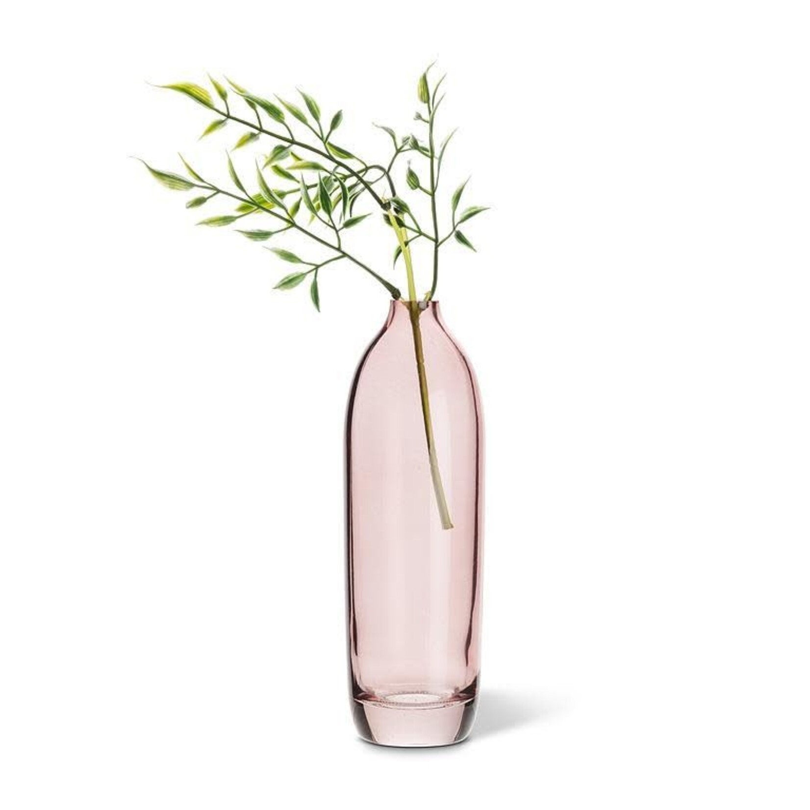 Dark Rose Tall Glass Bud Vase