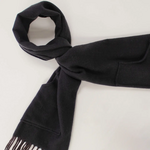 Black Pocket Scarf w Tassels