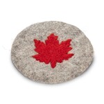 Wool Felt Maple Leaf Coaster